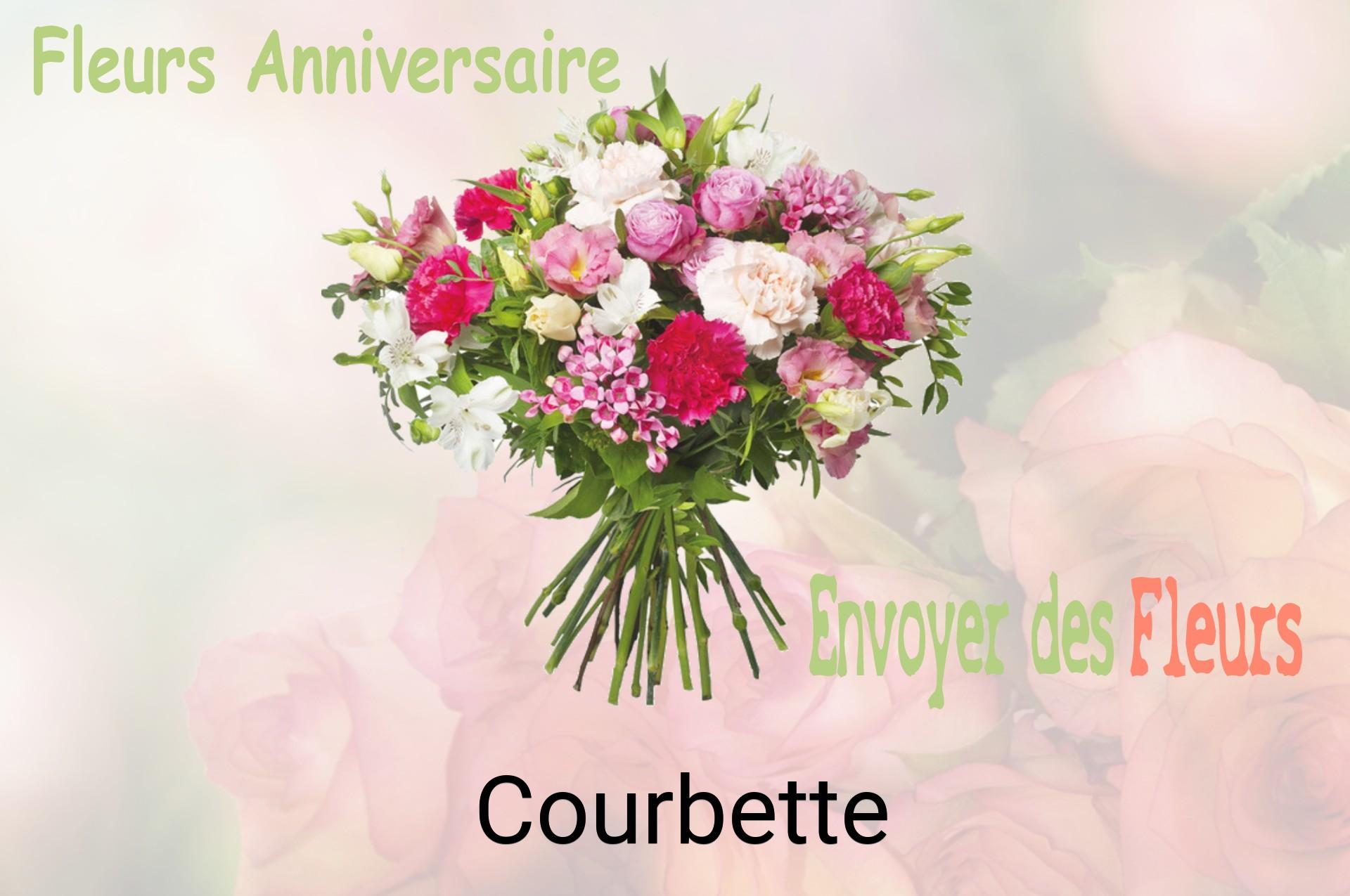 Bouquet de fleurs d’anniversaire livré à Courbette